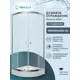Душевой уголок Doccia Alba Dc0000049615 1/4 круга с поддоном 100x100см профиль хром эффект стекло прозрачное
