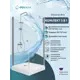 Душевой уголок Doccia Bra Com/dc0000053344/1207404 квадратный с поддоном 90x90см профиль хром эффект стекло прозрачное