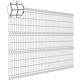 3D панель для забора Grand Line Light 2.5x2.03 мм полиэстр RAL 7024 4 ребра