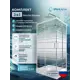 Душевой уголок Doccia Standart Com/dc0000064850/1207404 прямоугольник с поддоном 100x80см профиль белый эффект стекла прозрачный