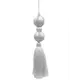 Подвесное украшение Кисть 21x3.5 см серебро