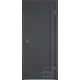 Комплект межкомнатной двери VFD Elegant 1VR глухая 200x60см ПВХ цвет emalex onyx с коробом и наличниками