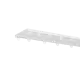 Карниз двухрядный Kreaforta Base 240 см алюминий