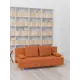 Раскладной диван Cityhd прямой диван 190x73x73 см велюр цвет оранжевый