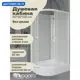 Душевая кабина Niagara Promo P90/80/26R/MT/BK средний поддон 90x80см