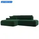 Диван угловой Лига-036 НПБ Модерн левый угол Лига диванов 121410L 267x84x162 см велюр цвет зеленый