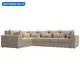 Диван угловой Майами Long левый угол Лига диванов 114868L 330x96x230 см велюр цвет бежевый