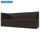 Диван кухонный прямой Бриз с углом слева Лига диванов 100388L 181x85x62 см экокожа цвет коричневый