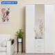 Шкаф Bts 120x212x47 см 3 створчатый ЛДСП цвет ясень белый