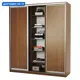 Шкаф-купе 220x180x60 см 9 полок ЛДСП цвет орех