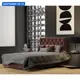 Кровать Шармэль двуспальная с подъемным механизмом люкс 160x110x208см массив дерева цвет коричневый
