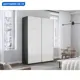 Шкаф-купе Мебельная Компания Е1 2 дверный 230x120x57 см 7 полок ЛДСП цвет серый Pss_120_Dm