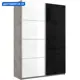 Шкаф-купе Мебельная Компания Е1 2 дверный 230x120x57 см 7 полок ЛДСП цвет бетон 1Pssch_120_Bt