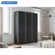 Шкаф-купе Мебельная Компания Е1 3 дверный 230x180x57 см 9 полок ЛДСП цвет венге 1Pddd_180_V