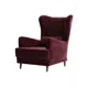 Кресло Диван не мебель Вегас 75x90x85 см велюр цвет бордовый