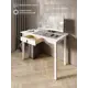 Стол Solarius stolklass40yashik-11080bel 80x76x110 см дерево цвет белый