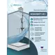 Душевой уголок Doccia Quadro Com/dc0000049616/wm0074 квадрат с поддоном 90х90см профиль хромированный эффект стекла прозрачный