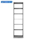 Гардеробная Мебельная компания е1 MOD_GAR_600_SH_BT 61x220x51 см цвет серый