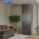Шкаф распашной Гамма 1901022401 60x240x60 см ЛДСП цвет венге