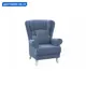 Кресло Элегия 08-71516 98x112x93 см велюр цвет голубой