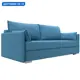 Диван прямой Сайгон Лига диванов 125107 203x90x105 см рогожка цвет амур 10 голубой