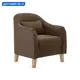 Кресло Элегия Эвита 73x86x74 см велюр цвет коричневый, велюр