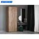 Шкаф распашной Мебельная компания е1 550002 81x220x52.5 см ЛДСП цвет крафт табачный