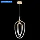 Светильник подвесной светодиодный Crystal Lux Pera Cu_3491_250 8 м² нейтральный белый свет цвет золото