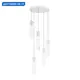Люстра подвесная светодиодная Odeon Light Scrow Od_5058_25lb 12 м² теплый белый (желтый) свет цвет белый