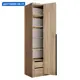 Шкаф распашной Мебельная компания е1 LCKS2_GL_2SH_1600_B 81x220x52.5 см ЛДСП цвет сонома