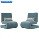 Кресло Волна Лига диванов 115677 65x78x77 см велюр цвет бирюзовый/серый 2 шт.