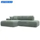 Диван угловой Лига-036 НПБ Модерн левый угол Лига диванов 127766L 267x84x162 см велюр цвет brut 08 зеленый