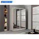 Шкаф-купе Мебельная компания е1 45EEKD_140240_SHS 240x140х45 см 7 полок лдсп цвет ясень шимо светлый