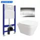 Комплект инсталляция с унитазом Enio 545110 цвет белый