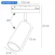 Трековый светильник спот светодиодный Arte lamp Ar_a4691pl-1bk 13 Вт магнитный регулируемый белый свет цвет черный