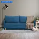 Диван раскладной Cityhd Прямой диван 200x77x74 см велюр цвет синий