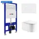 Комплект инсталляция с унитазом Enio 631185 цвет белый