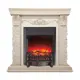 Каминокомплект Realflame Patricia STD EUG-WT с очагом Fobos Lux BL 1600Вт белый дуб с золотой патиной