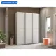 Шкаф-купе Мебельная компания е1 500323 230x240х57 см 10 полок лдсп цвет ясень анкор светлый