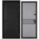 Входная дверь Mastino City prime левый 205x86см цвет черный матовый/чёрный муар металлик-гриджио
