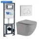 Комплект инсталляция с унитазом Weltwasser 513133 цвет серый