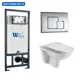 Комплект инсталляция с унитазом Weltwasser 542385 цвет белый