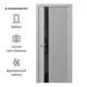 Дверь межкомнатная остекленная Синди-5 80x200 см эмаль цвет гейнсборо с замком и петлями
