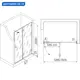 Душевая дверь Rgw 595190 130см эффект стекла прозрачный распашной