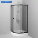 Душевой уголок Am.pm X-Joy 449348 1/4 круга 90x90см черный профиль эффект стекла прозрачный