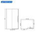 Душевой уголок Rgw Stilvoll 128327 прямоугольный 119x89см черный профиль эффект стекла прозрачный