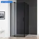 Душевой уголок Cezares Slider 489673 прямоугольный 90x89.5см черный профиль эффект стекла тонированный