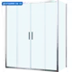 Душевой уголок Wasserkraft Lippe 561219 прямоугольный 150x80см серебро профиль эффект стекла прозрачный
