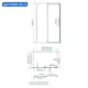 Душевой уголок Wasserkraft Alme 144894 прямоугольный 140x90см серебро профиль эффект стекла прозрачный