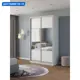 Шкаф-купе Клевер Атина комбинированный 240x110х45 см 6 полок лдсп цвет белый